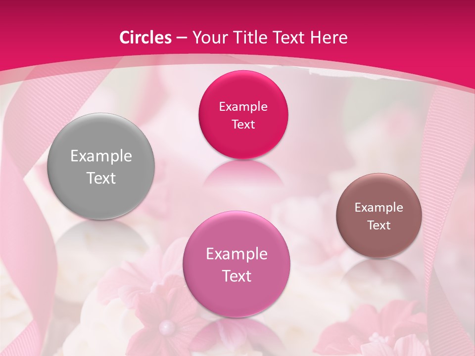 Sugar Paste Garden Flowers PowerPoint Template