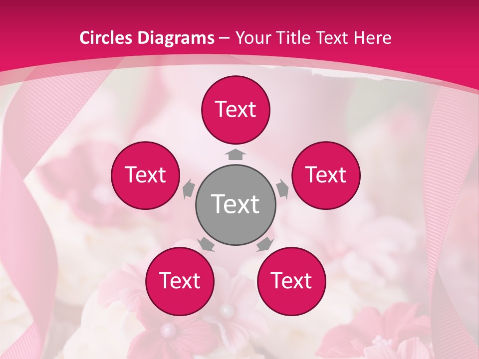 Sugar Paste Garden Flowers PowerPoint Template