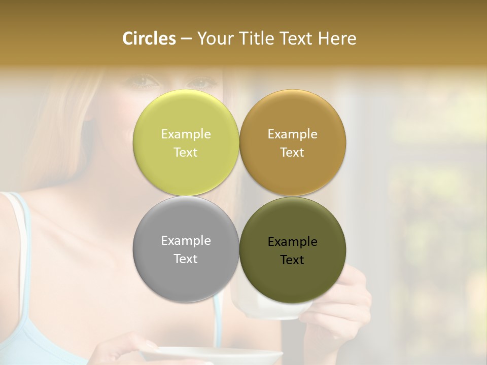 Drink Female Domestic PowerPoint Template