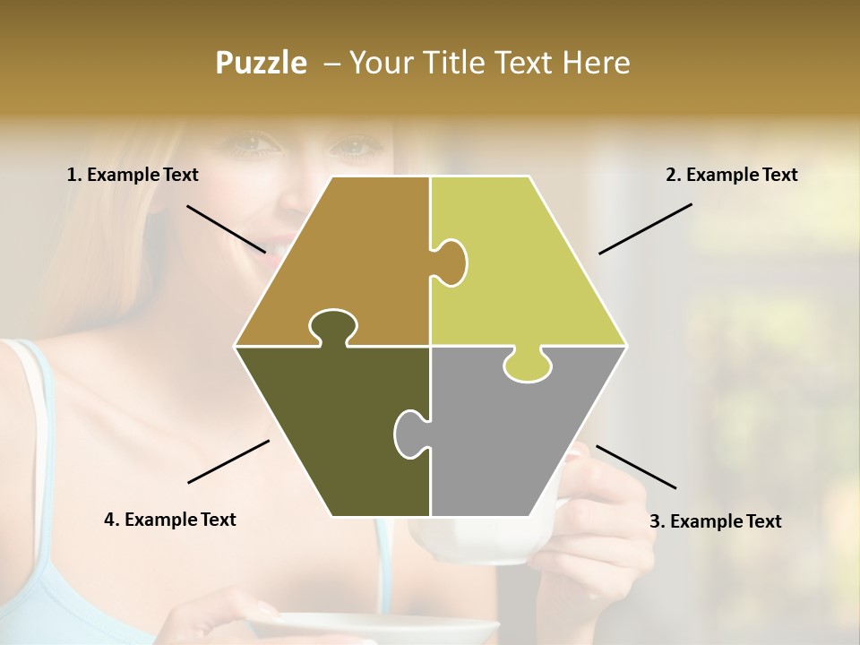 Drink Female Domestic PowerPoint Template