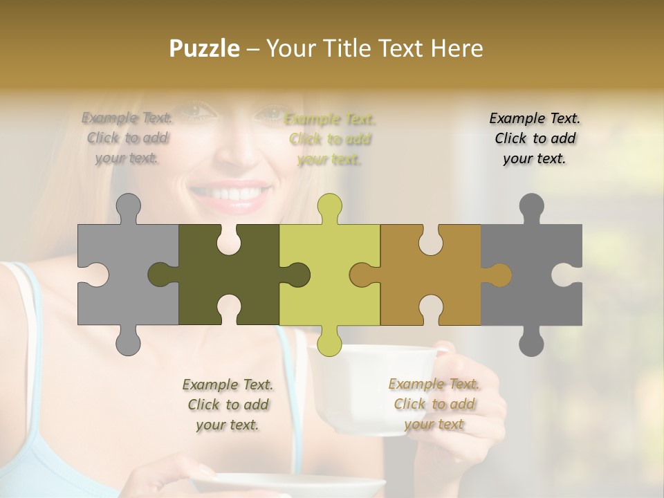 Drink Female Domestic PowerPoint Template