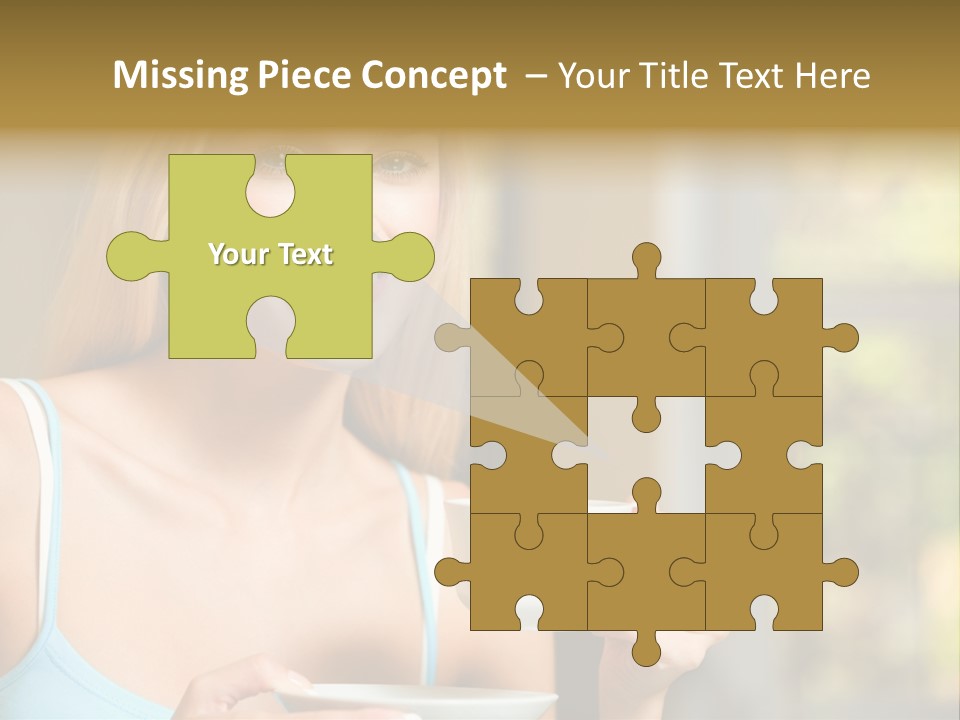 Drink Female Domestic PowerPoint Template