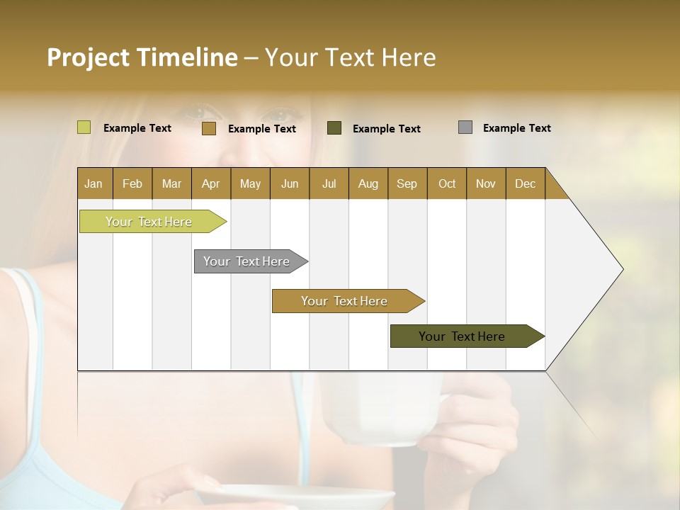 Drink Female Domestic PowerPoint Template