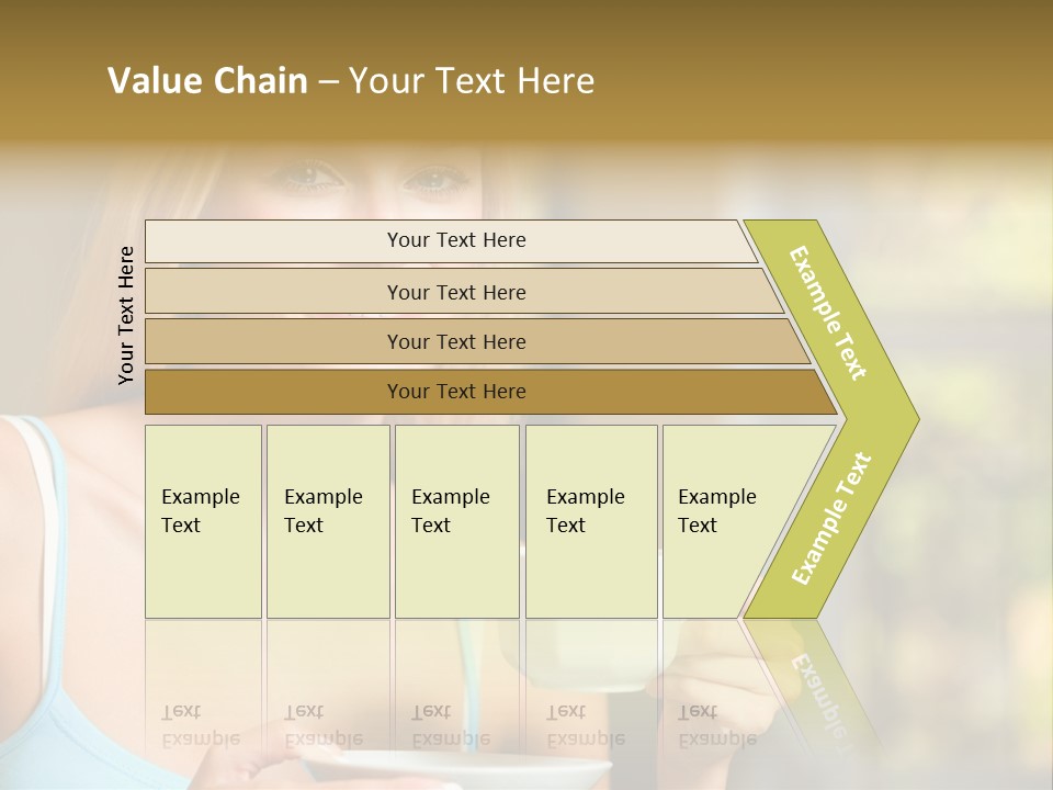 Drink Female Domestic PowerPoint Template