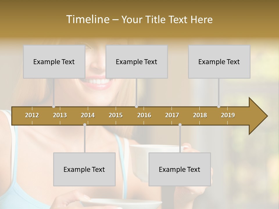 Drink Female Domestic PowerPoint Template