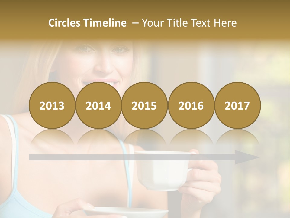 Drink Female Domestic PowerPoint Template