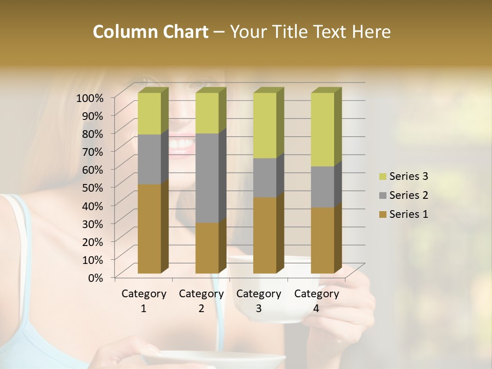 Drink Female Domestic PowerPoint Template