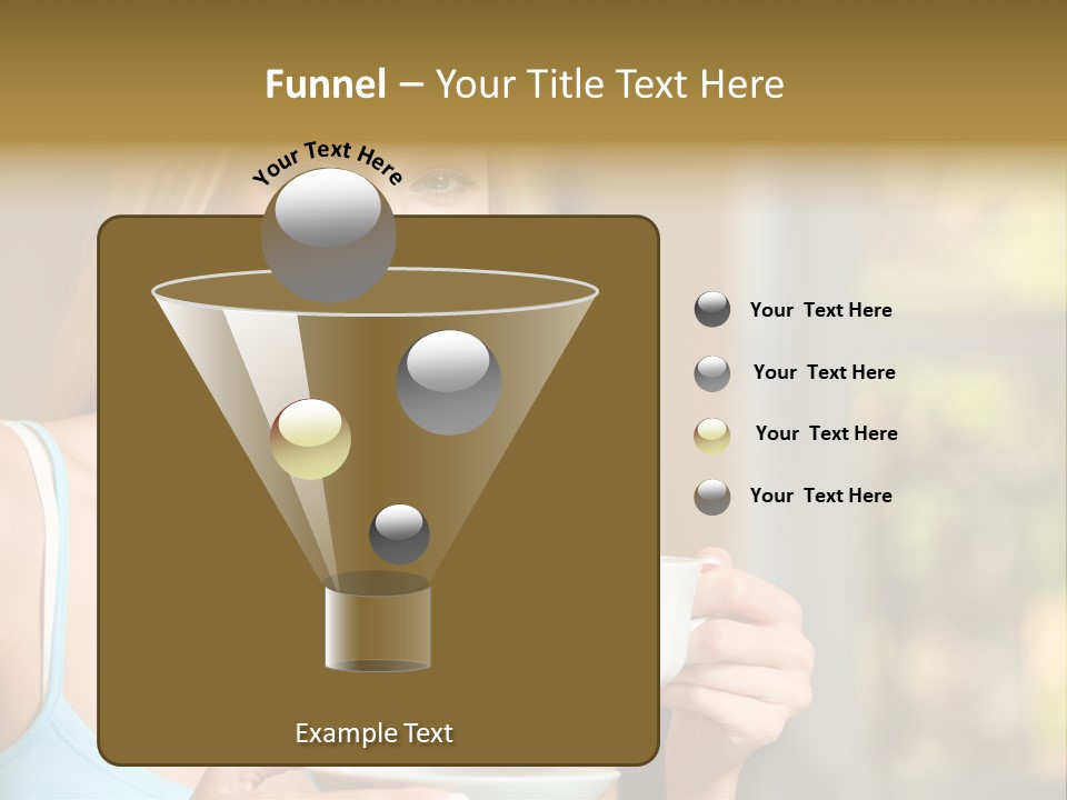 Drink Female Domestic PowerPoint Template