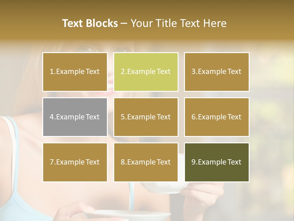 Drink Female Domestic PowerPoint Template