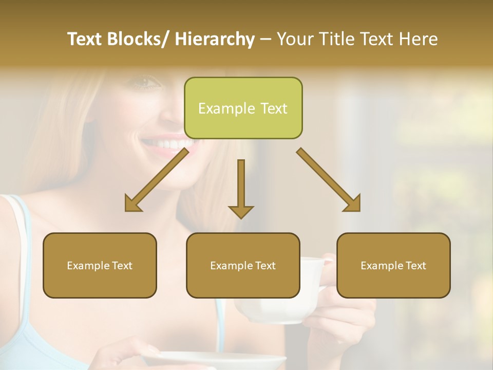 Drink Female Domestic PowerPoint Template