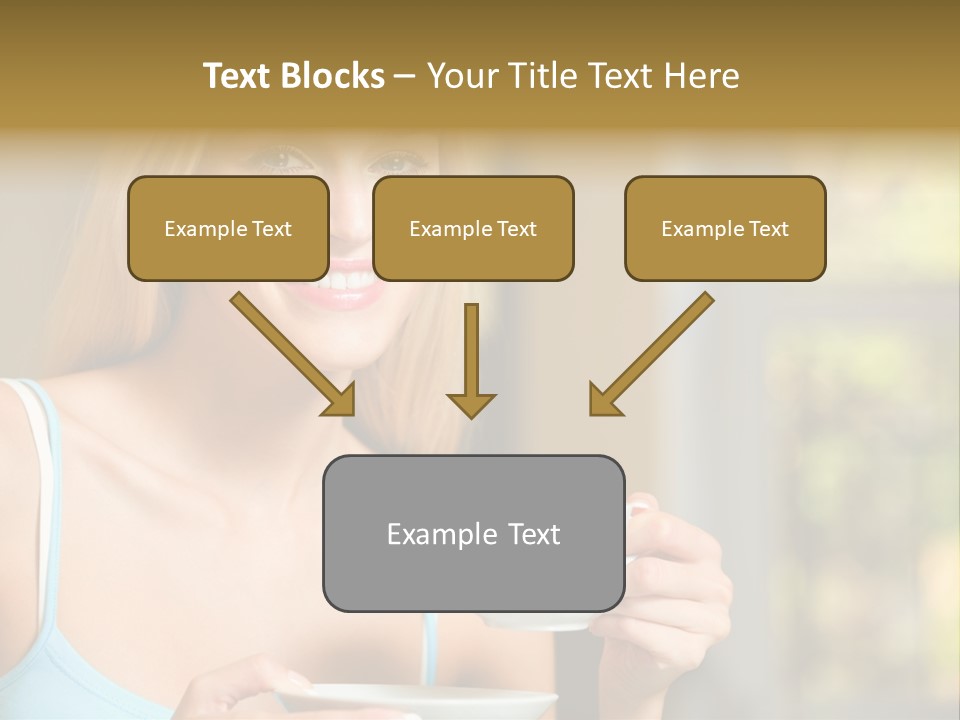 Drink Female Domestic PowerPoint Template