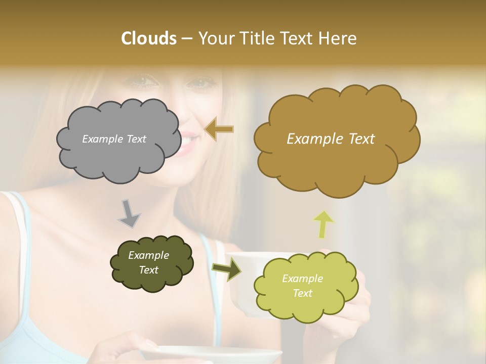 Drink Female Domestic PowerPoint Template