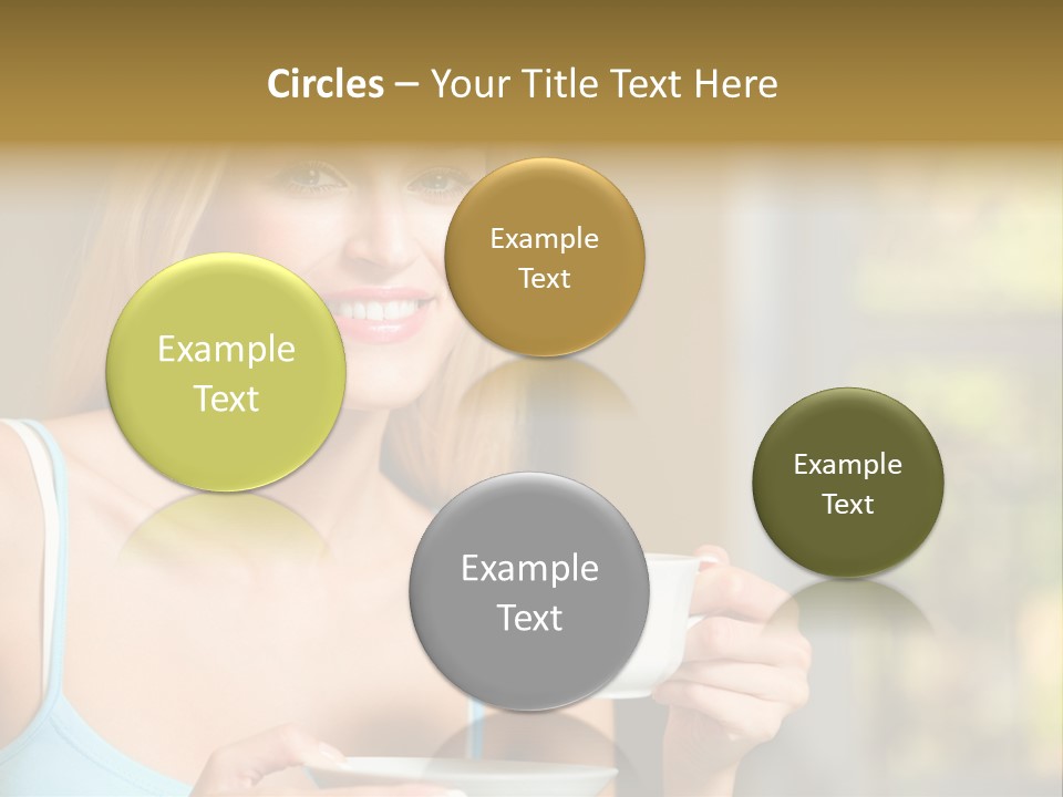 Drink Female Domestic PowerPoint Template