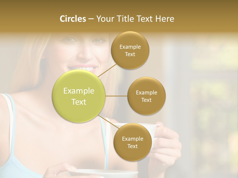 Drink Female Domestic PowerPoint Template