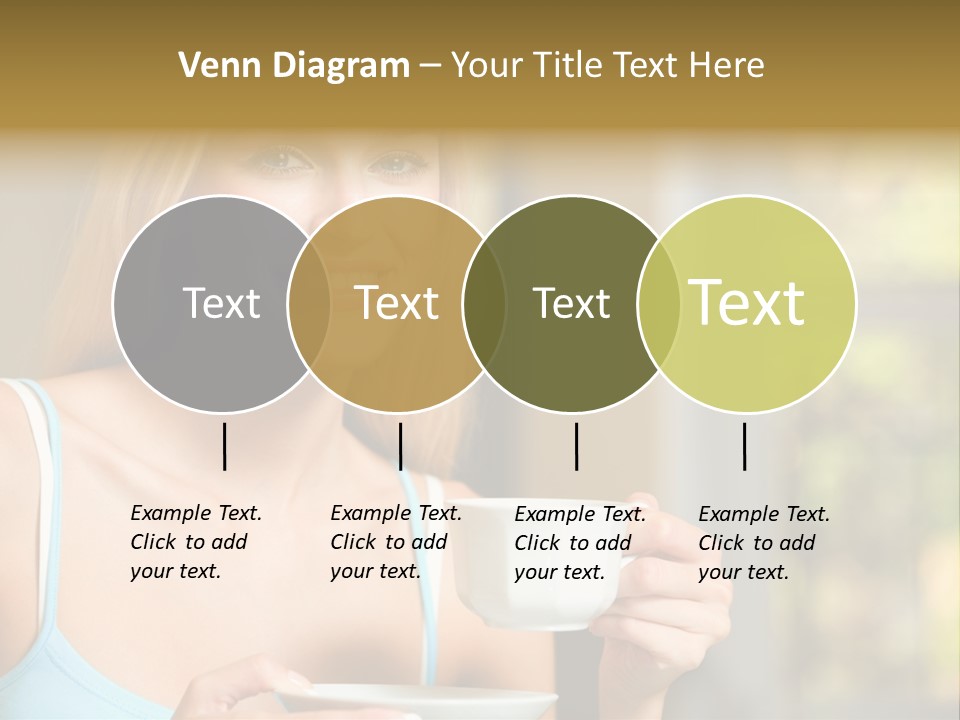 Drink Female Domestic PowerPoint Template