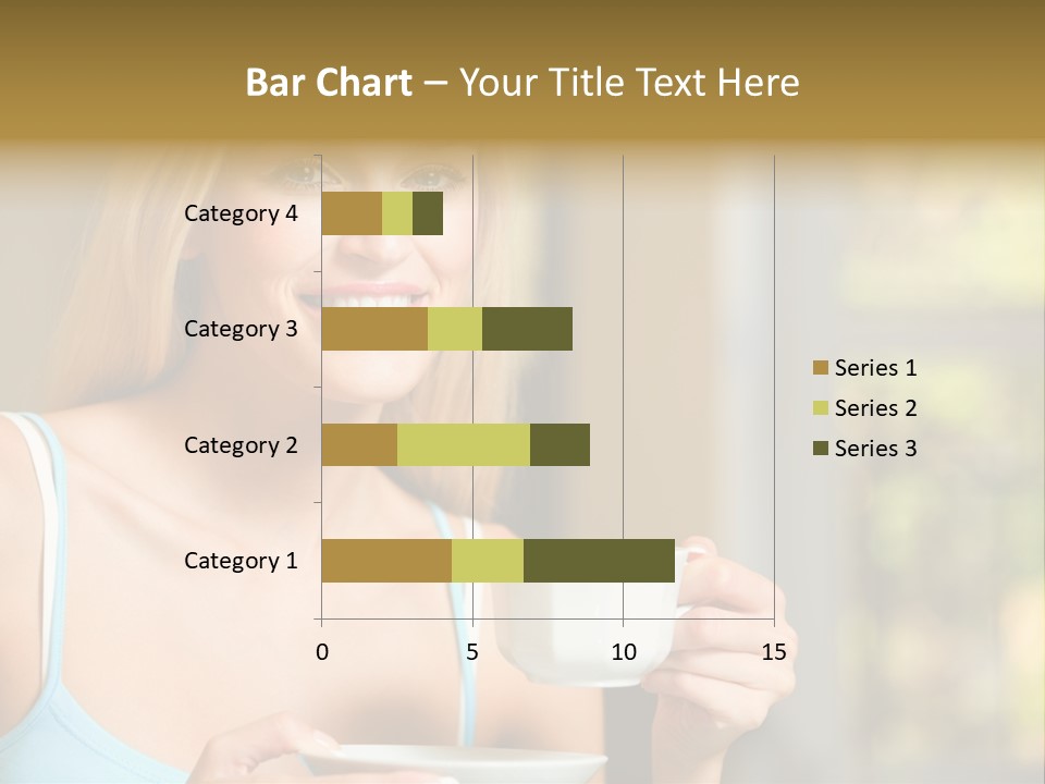 Drink Female Domestic PowerPoint Template