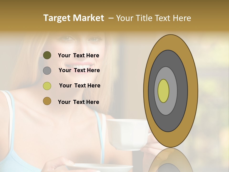 Drink Female Domestic PowerPoint Template