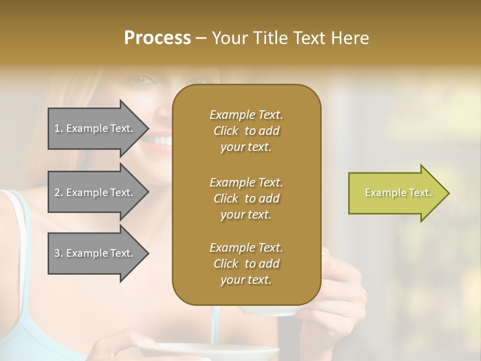 Drink Female Domestic PowerPoint Template