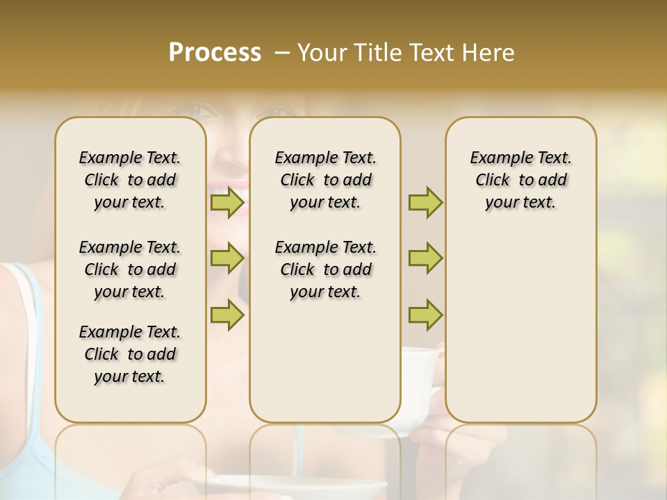 Drink Female Domestic PowerPoint Template