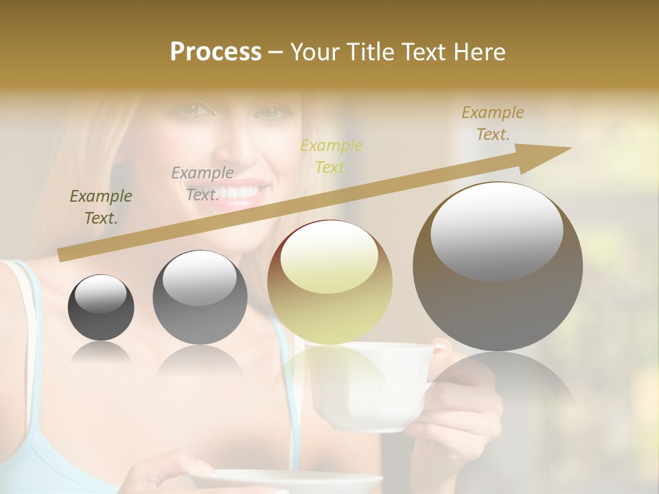 Drink Female Domestic PowerPoint Template