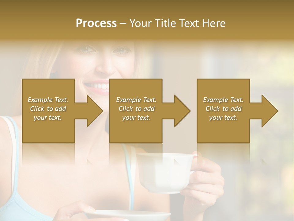 Drink Female Domestic PowerPoint Template