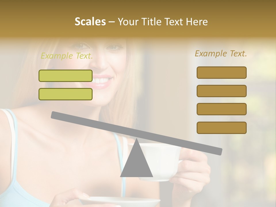 Drink Female Domestic PowerPoint Template