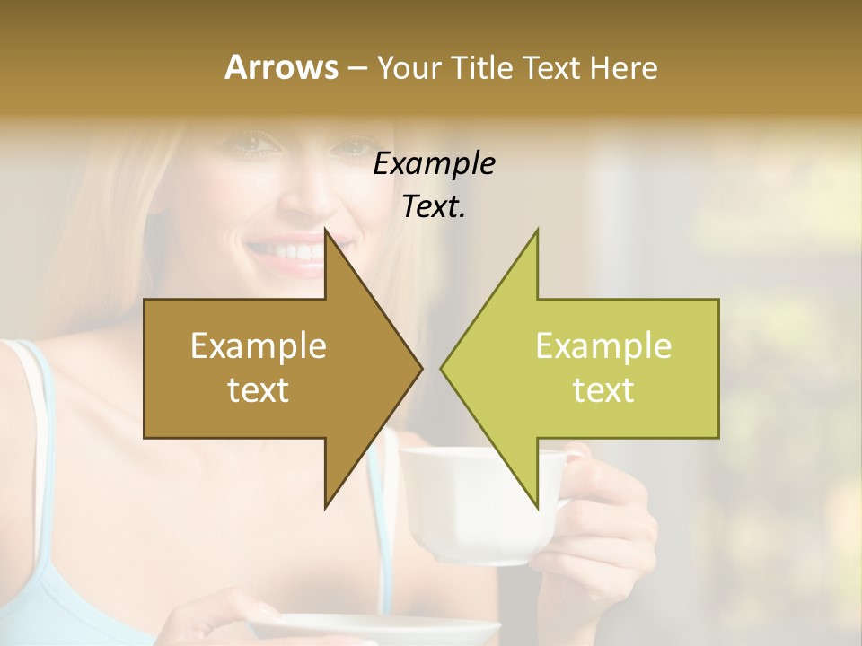 Drink Female Domestic PowerPoint Template