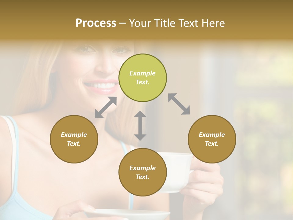 Drink Female Domestic PowerPoint Template