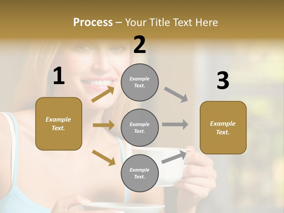 Drink Female Domestic PowerPoint Template