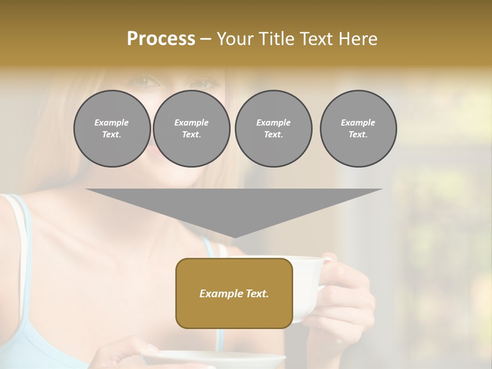 Drink Female Domestic PowerPoint Template