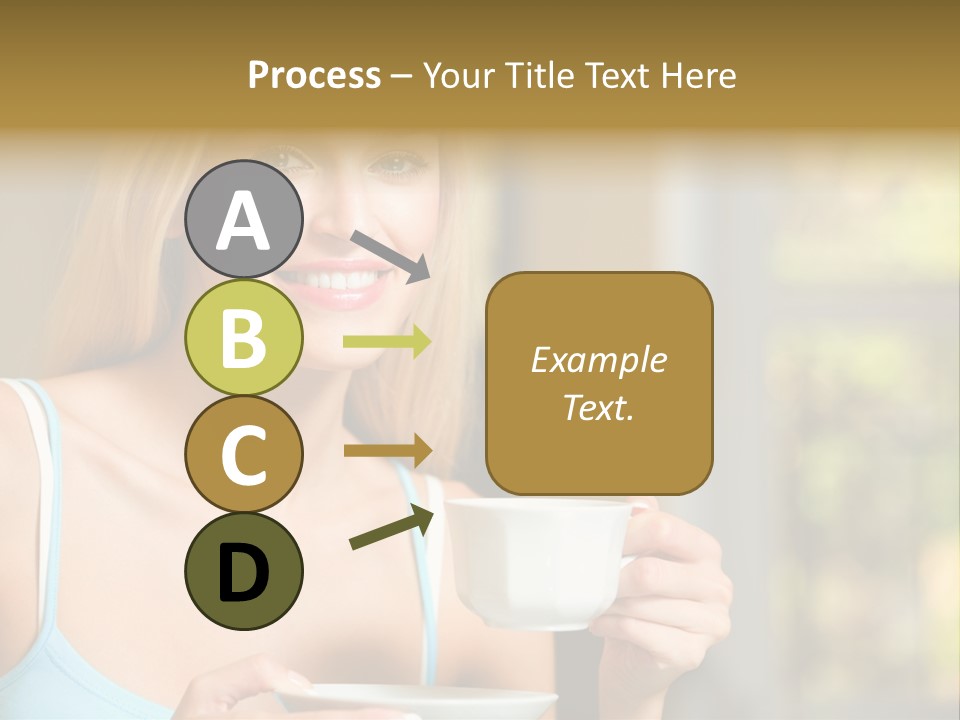 Drink Female Domestic PowerPoint Template