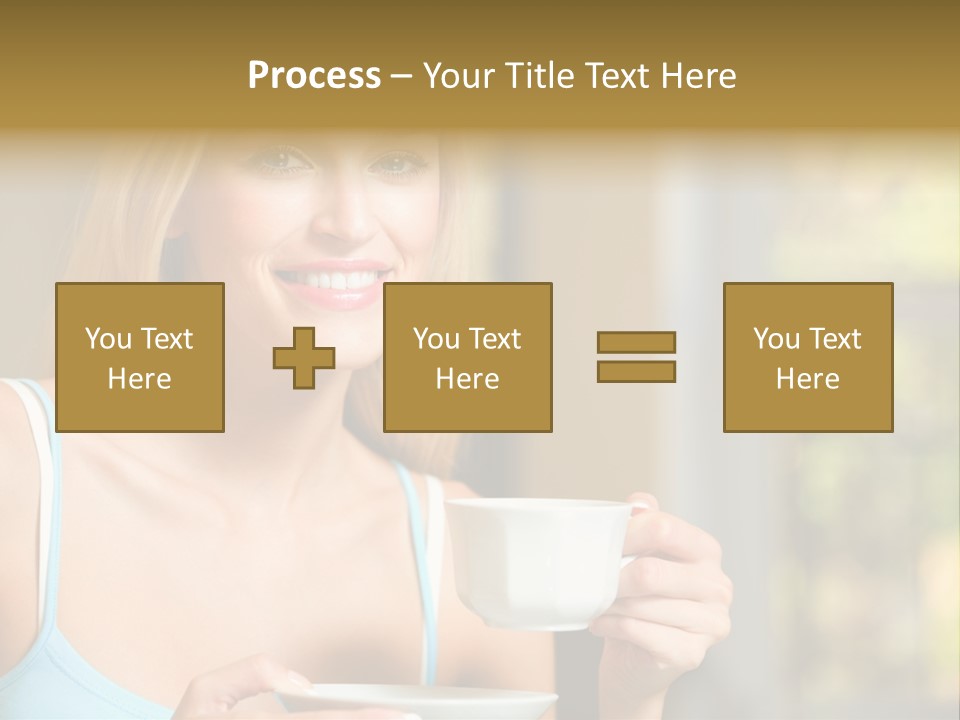 Drink Female Domestic PowerPoint Template