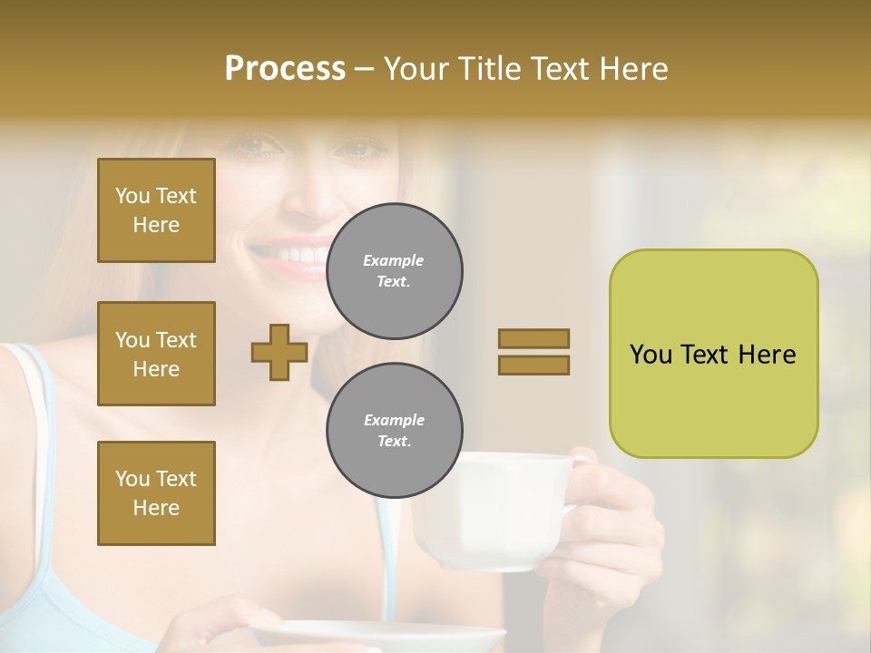Drink Female Domestic PowerPoint Template