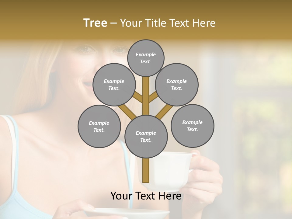 Drink Female Domestic PowerPoint Template