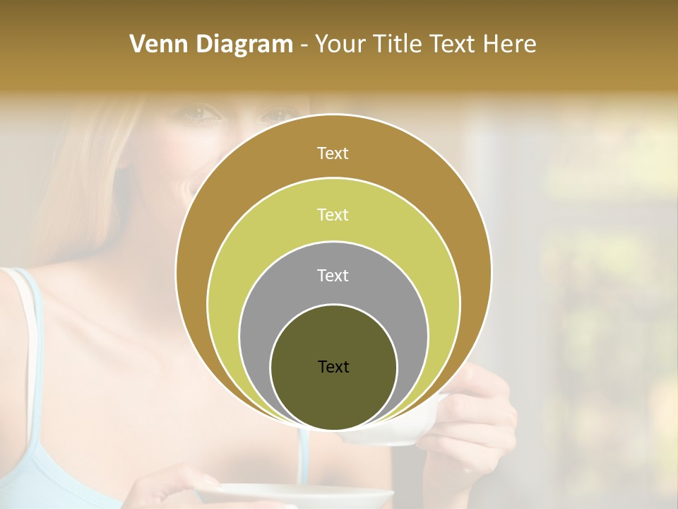 Drink Female Domestic PowerPoint Template