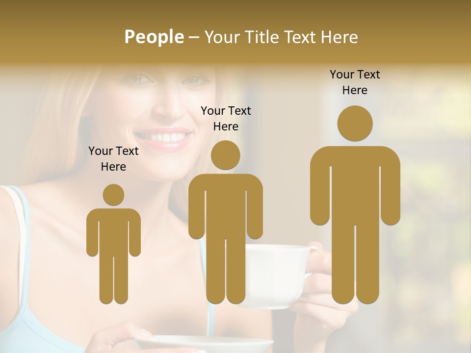 Drink Female Domestic PowerPoint Template