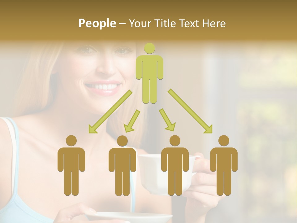 Drink Female Domestic PowerPoint Template