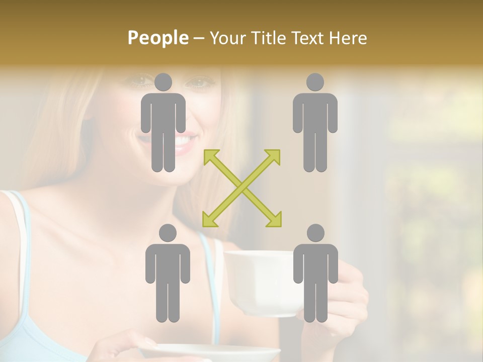 Drink Female Domestic PowerPoint Template