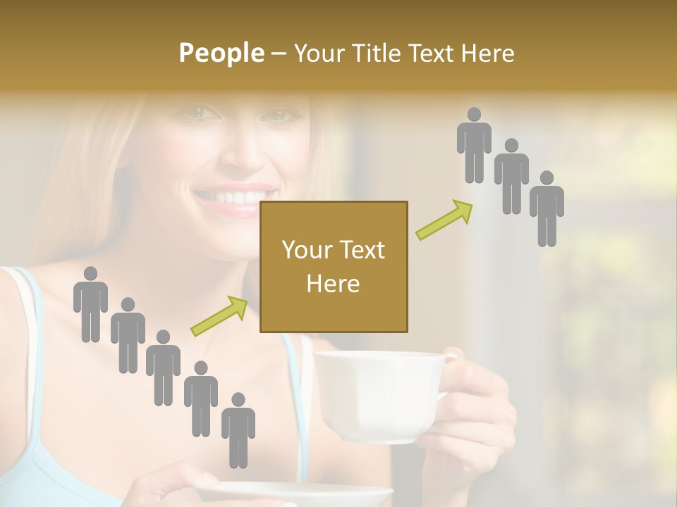 Drink Female Domestic PowerPoint Template