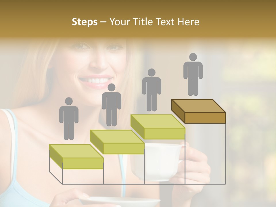 Drink Female Domestic PowerPoint Template