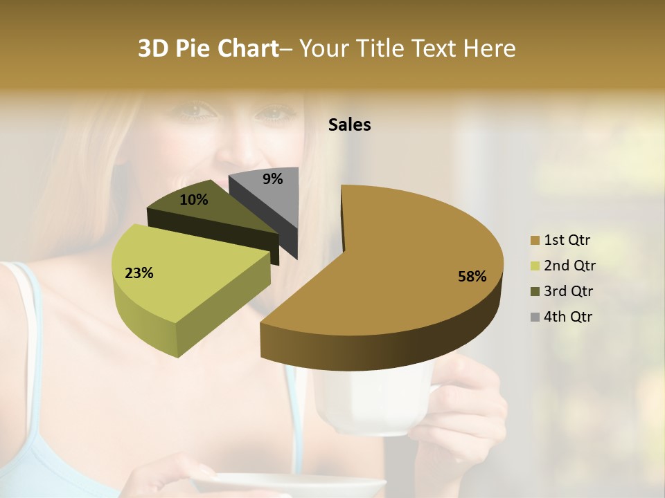 Drink Female Domestic PowerPoint Template