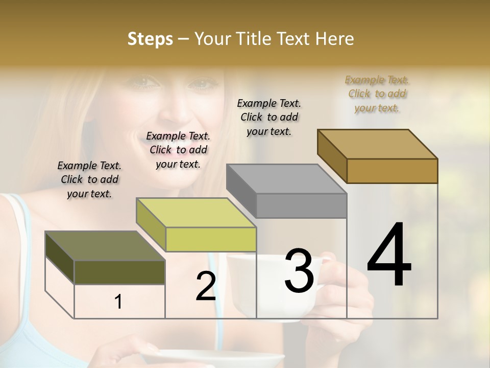 Drink Female Domestic PowerPoint Template