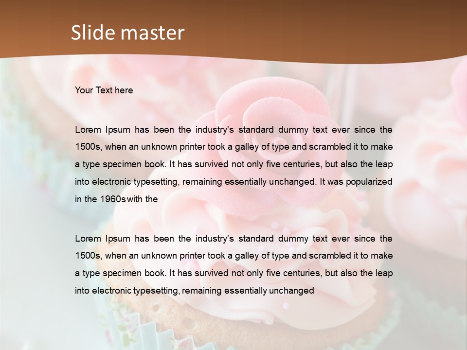 Dessert Old Fashioned Baked PowerPoint Template