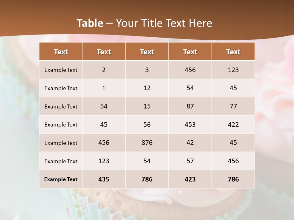 Dessert Old Fashioned Baked PowerPoint Template