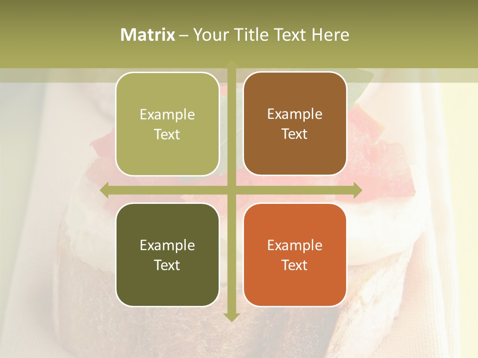 Bruschettas Cuisine Amusebouche PowerPoint Template