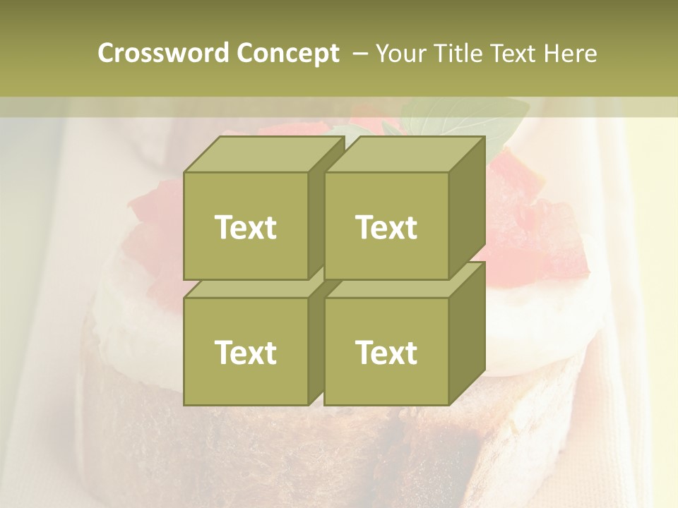 Bruschettas Cuisine Amusebouche PowerPoint Template