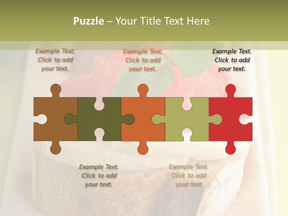 Bruschettas Cuisine Amusebouche PowerPoint Template