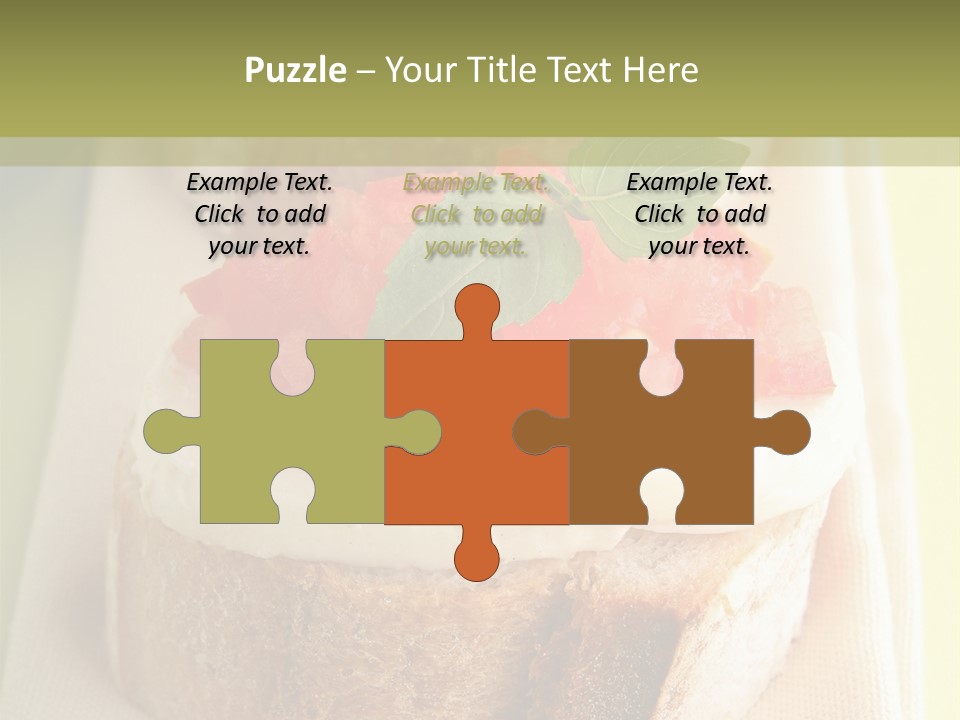 Bruschettas Cuisine Amusebouche PowerPoint Template