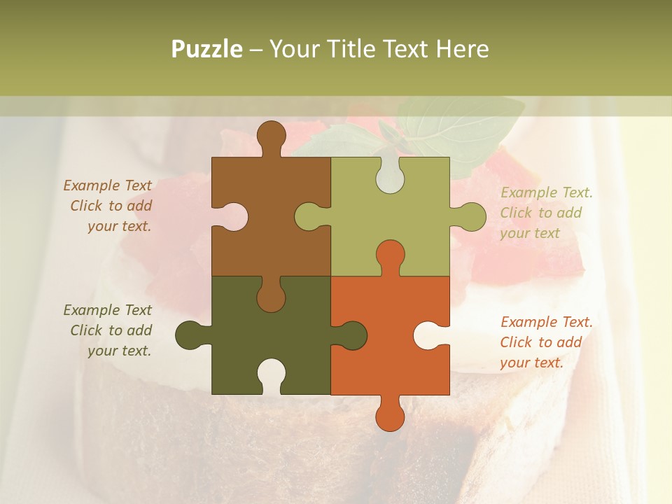 Bruschettas Cuisine Amusebouche PowerPoint Template