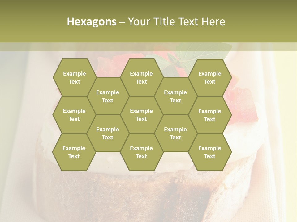 Bruschettas Cuisine Amusebouche PowerPoint Template